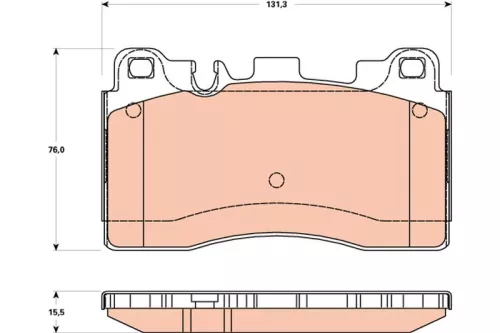 TRW Brake Pad Set, disc brake (GDB1906)