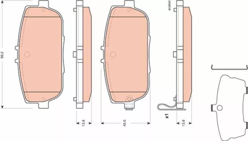Brake Pad Set, disc brake