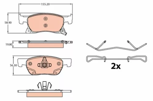 Brake Pad Set, disc brake