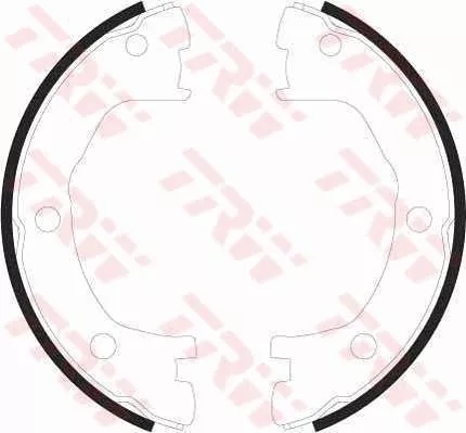 TRW Brake Shoe Set, parking brake (GS8440)