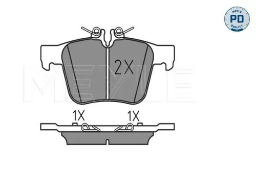 MEYLE Brake Pad Set, disc brake (0252535416/PD)
