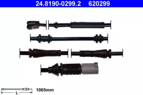 Warning Contact, brake pad wear