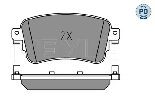 MEYLE Brake Pad Set, disc brake (0252258818/PD)