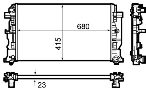 MAHLE Radiator, engine cooling (CR1710000S)