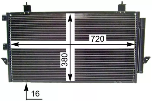 MAHLE Condenser, air conditioning (AC796000S)