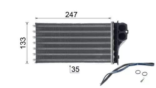 MAHLE Heat Exchanger, interior heating (AH193000P)