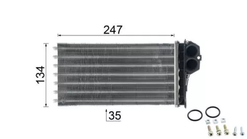 MAHLE Heat Exchanger, interior heating (AH194000P)