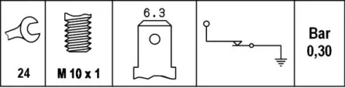 HELLA Oil Pressure Switch (6ZL003259-641)