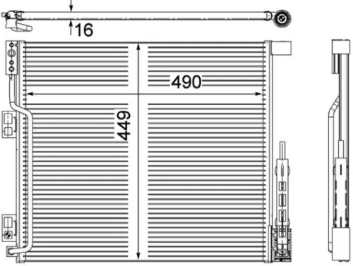 MAHLE Condenser, air conditioning (AC570000P)