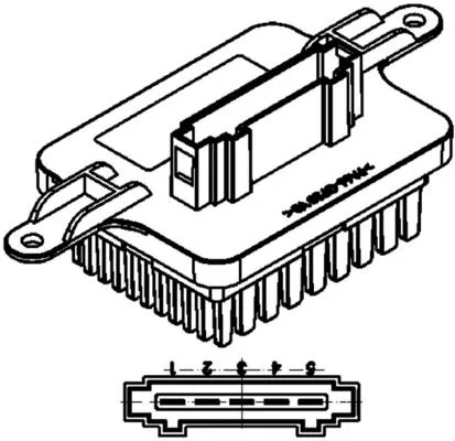 MAHLE Regulator, interior blower (ABR59000P)