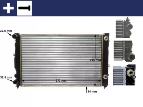 Radiator, engine cooling