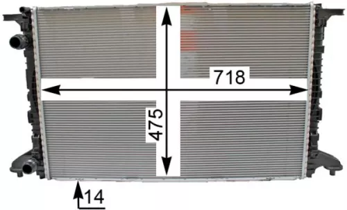 MAHLE Radiator, engine cooling (CR2176000P)