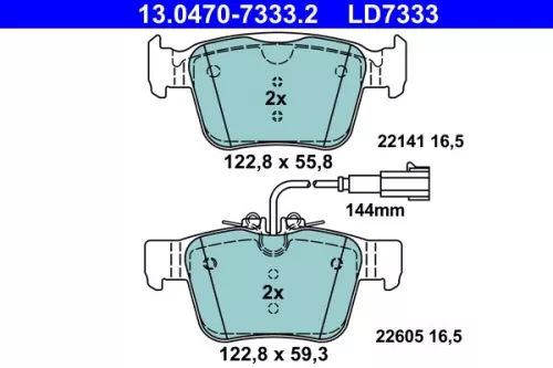 Brake Pad Set, disc brake