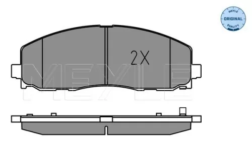 MEYLE Brake Pad Set, disc brake (0252537919)