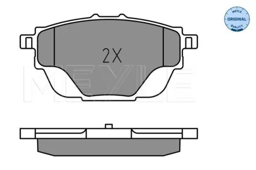 MEYLE Brake Pad Set, disc brake (0252582717)