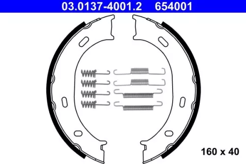 Brake Shoe Set, parking brake