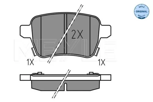 MEYLE Brake Pad Set, disc brake (0252597317)