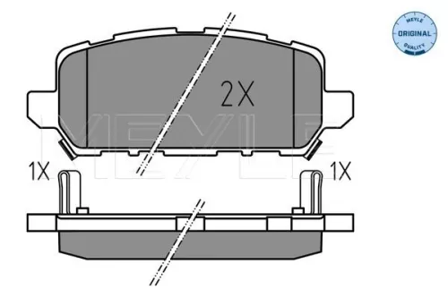MEYLE Brake Pad Set, disc brake (0252594717)