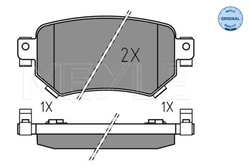 MEYLE Brake Pad Set, disc brake (0252234915)