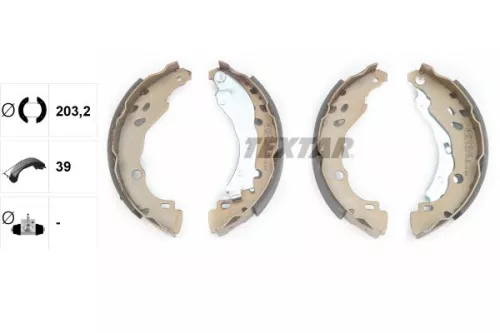 TEXTAR Brake Shoe Set (91061600)