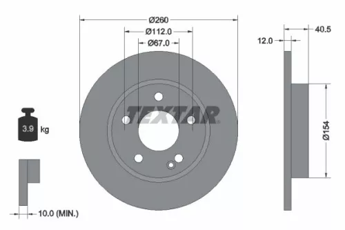 TEXTAR Brake Disc (92091203)
