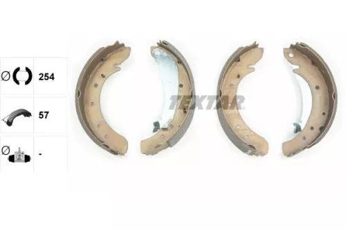 TEXTAR Brake Shoe Set (91049600)