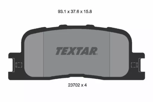TEXTAR Brake Pad Set, disc brake (2370201)