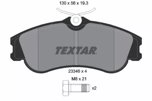 TEXTAR Brake Pad Set, disc brake (2334602)