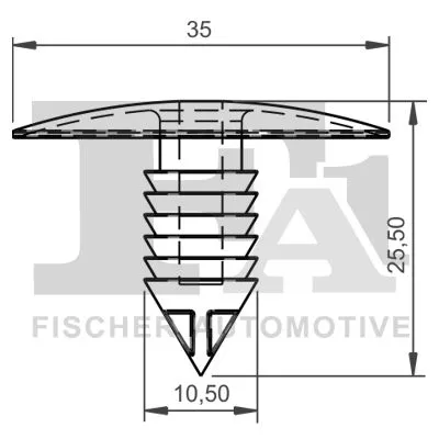 FA1 Clip, trim/protection strip (21-10008.10)
