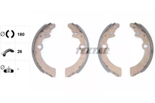 TEXTAR Brake Shoe Set (91058500)