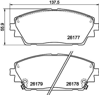 TEXTAR Brake Pad Set, disc brake (2617701)