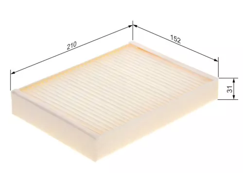 BOSCH Filter, cabin air (1987435121)