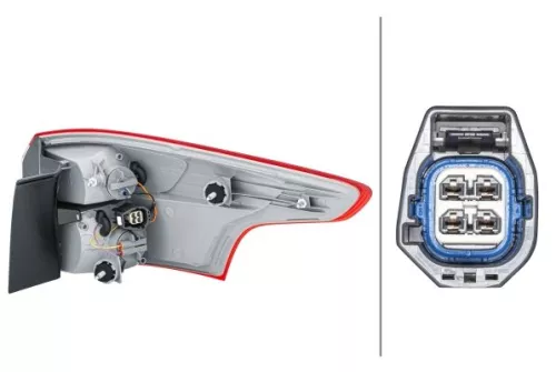 HELLA Tail Light Assembly (2VA354995-111)