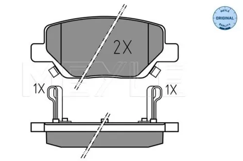MEYLE Brake Pad Set, disc brake (0252244918)