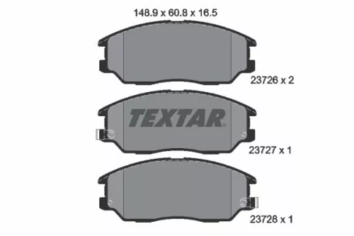 TEXTAR Brake Pad Set, disc brake (2372601)