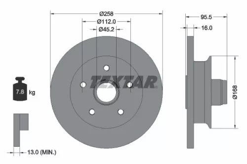 TEXTAR Brake Disc (92053000)