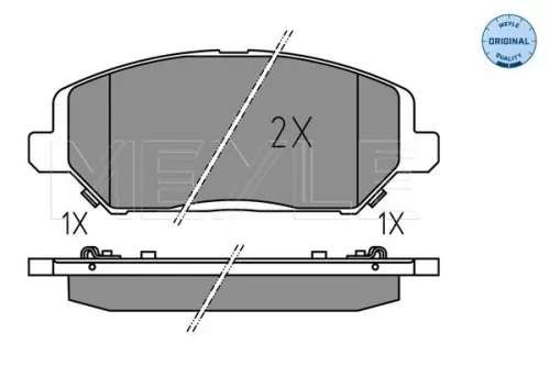 MEYLE Brake Pad Set, disc brake (0252280420)