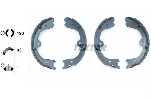 TEXTAR Brake Shoe Set, parking brake (91073200)