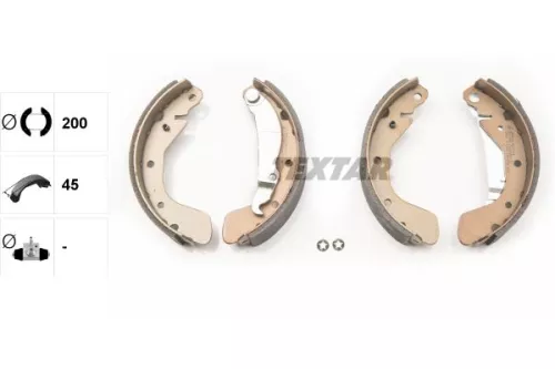 TEXTAR Brake Shoe Set (91044900)