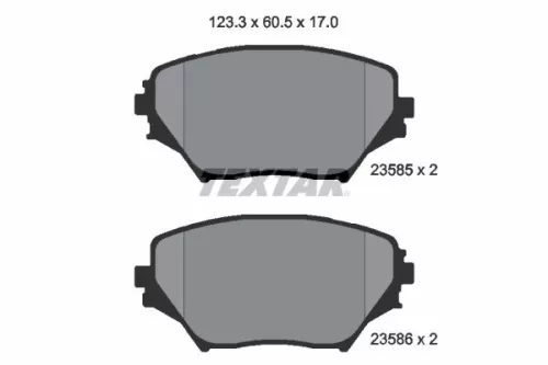 TEXTAR Brake Pad Set, disc brake (2358501)