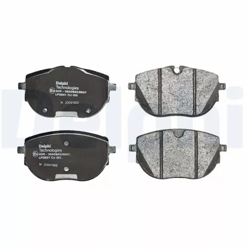 DELPHI Brake Pad Set, disc brake (LP3651)