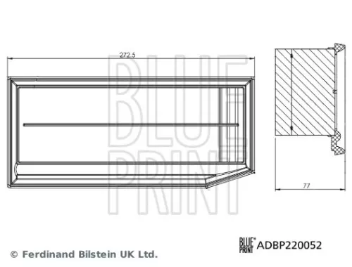 BLUE PRINT Air Filter (ADBP220052)
