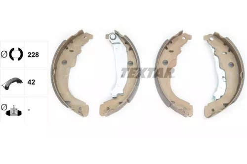 TEXTAR Brake Shoe Set (91067200)