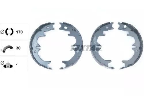 TEXTAR Brake Shoe Set, parking brake (91059400)