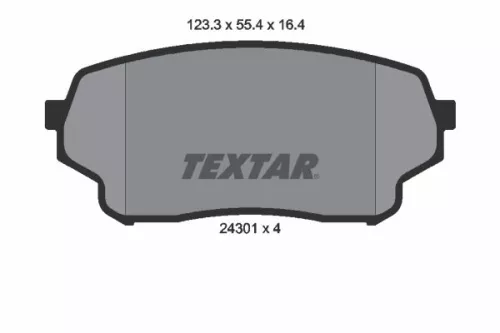 TEXTAR Brake Pad Set, disc brake (2430101)