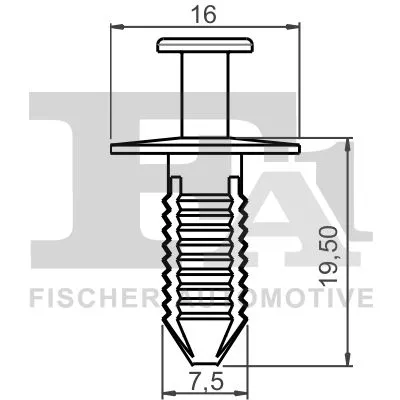 FA1 Clip, trim/protection strip (14-20007.10)