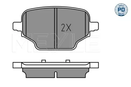 MEYLE Brake Pad Set, disc brake (0252076417/PD)