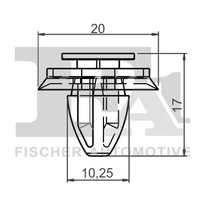 FA1 Clip, trim/protection strip (21-40012.10)