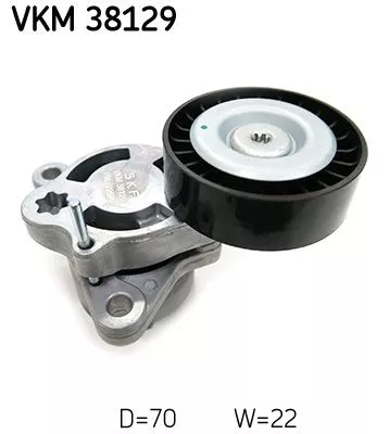 SKF Belt Tensioner, V-ribbed belt (VKM38129)