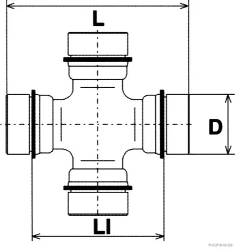 HERTH+BUSS JAKOPARTS Joint, propshaft (J2922003)